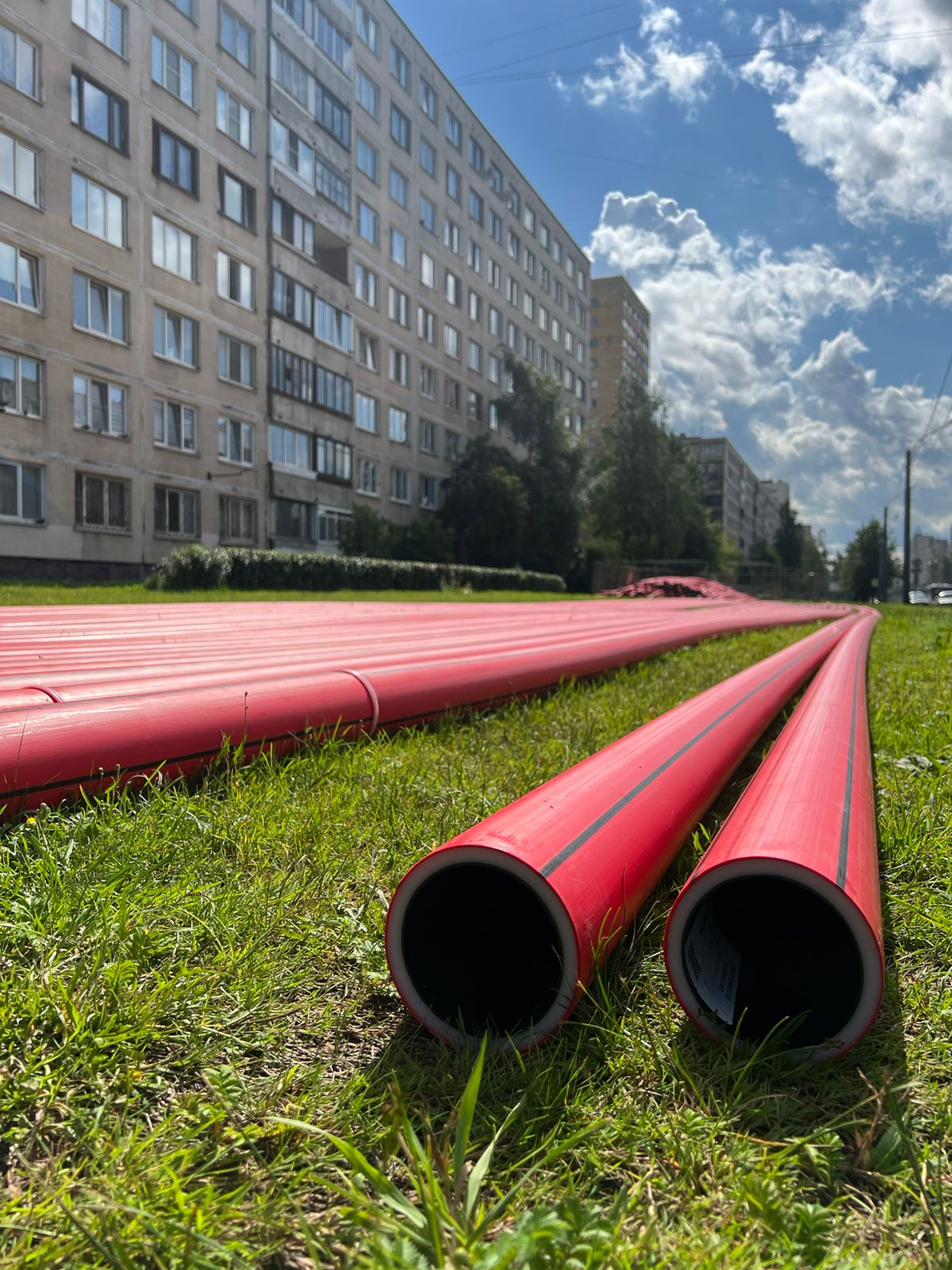 Поставка труб ПротекторФлекс БК для кабельной сети от тяговой подстанции в  Выборгском районе СПб | Энерготэк