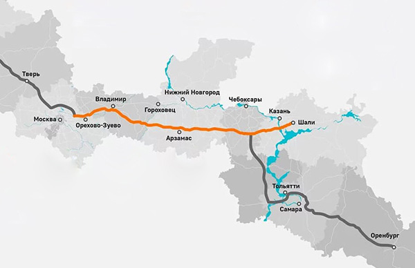Поставка труб для кабеля для 4-го этапа строительства скоростной трассы М-12