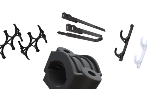 Cable and pipe clamps